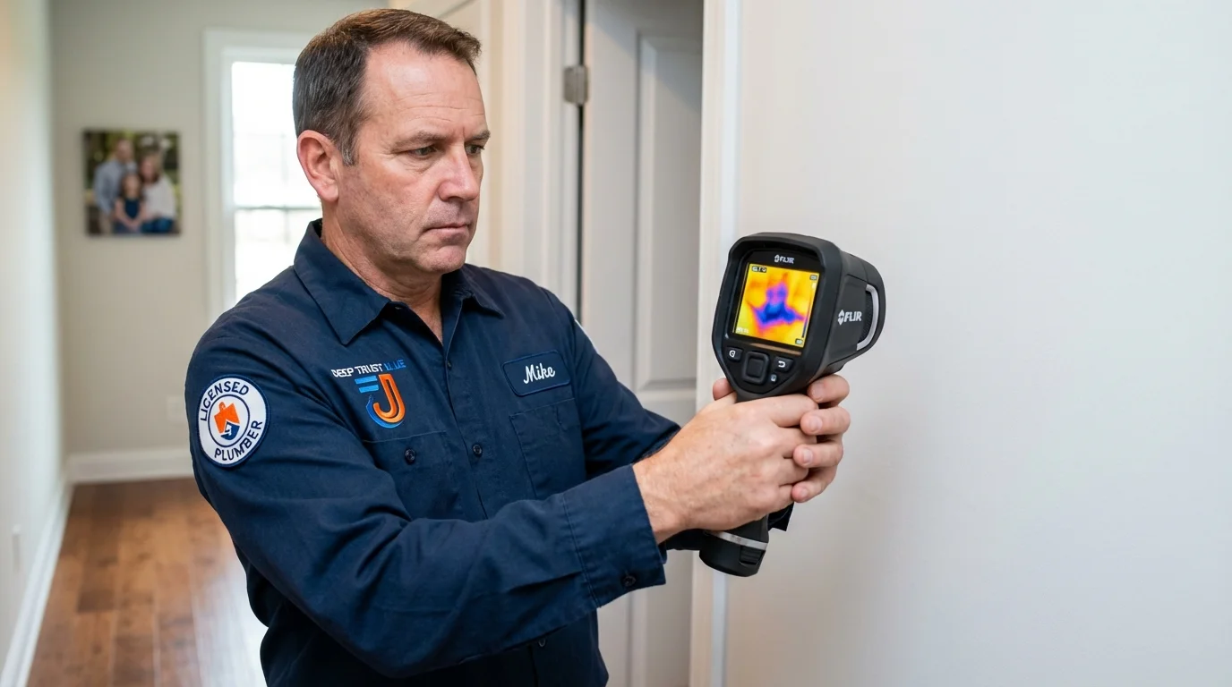Thermal imaging leak detection by Johns Plumbing LLC in Chestertown